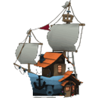 Pirate Ship House - Common from Build House Menu